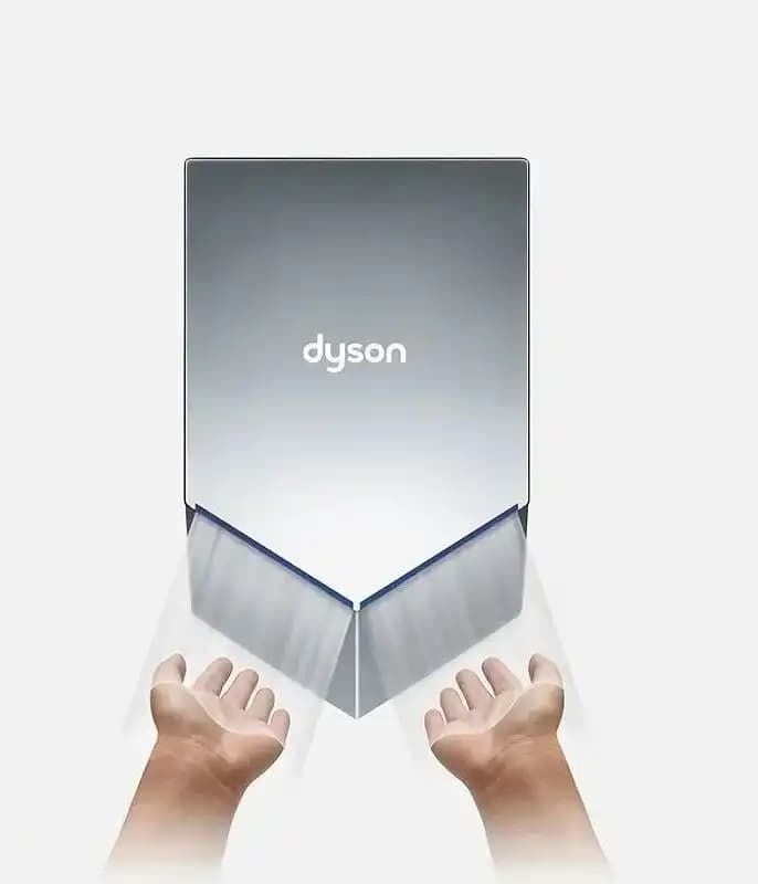 Сушилка для рук Dyson Airblade HU02 307170-01, высокоскоростная, цвет Nickel