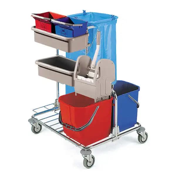 TTS TECNO 20, 50 L — chrome cleaning trolley