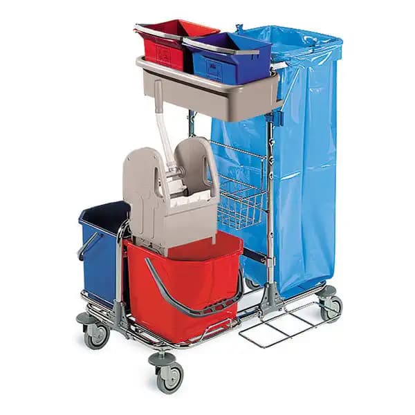 TTS TECNO 01, 30 l — chrome cleaning cart