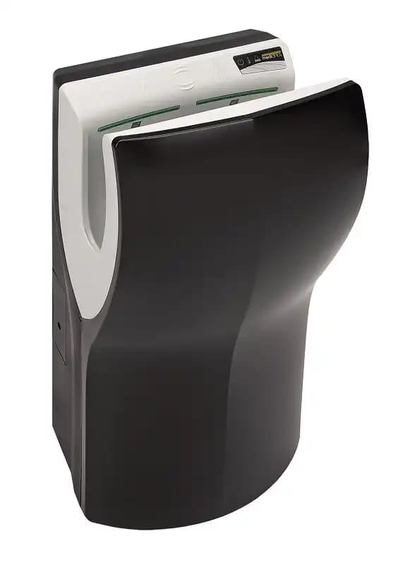 Hand dryer Mediclinics Dualflow plus, immersion type with HEPA filter, 1500 W, black matte color, M14AB