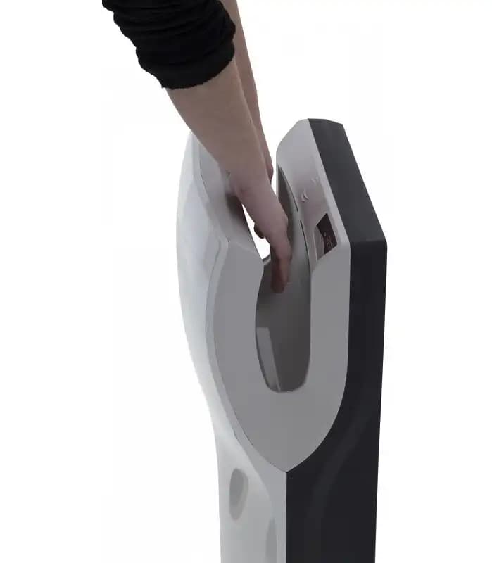 Hand dryer Mediclinics Dualflow plus, immersion type with HEPA filter, 1500 W, matte white color, M14A