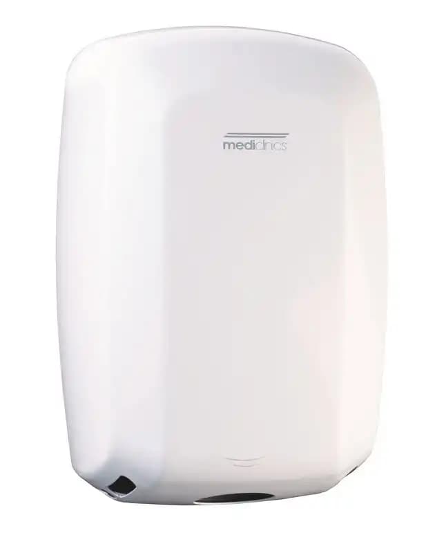 Hand dryer Mediclinics Macflow plus, sensor-activated, 1100 W, matte white color, M19A